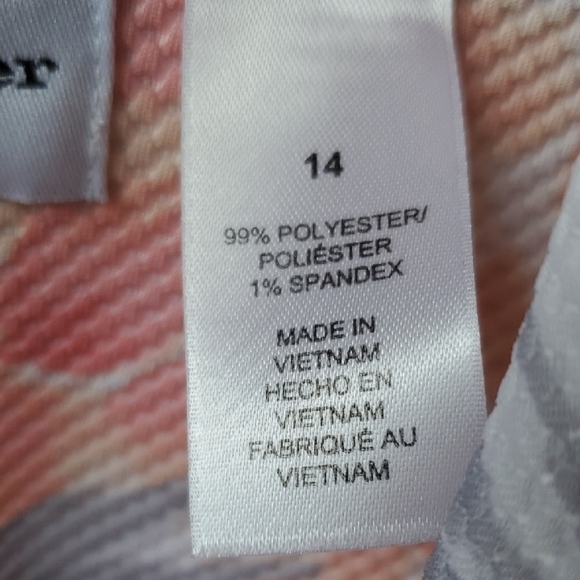 Alfred Dunner Pink and Gray Floral Jacket - Picture 3 of 9